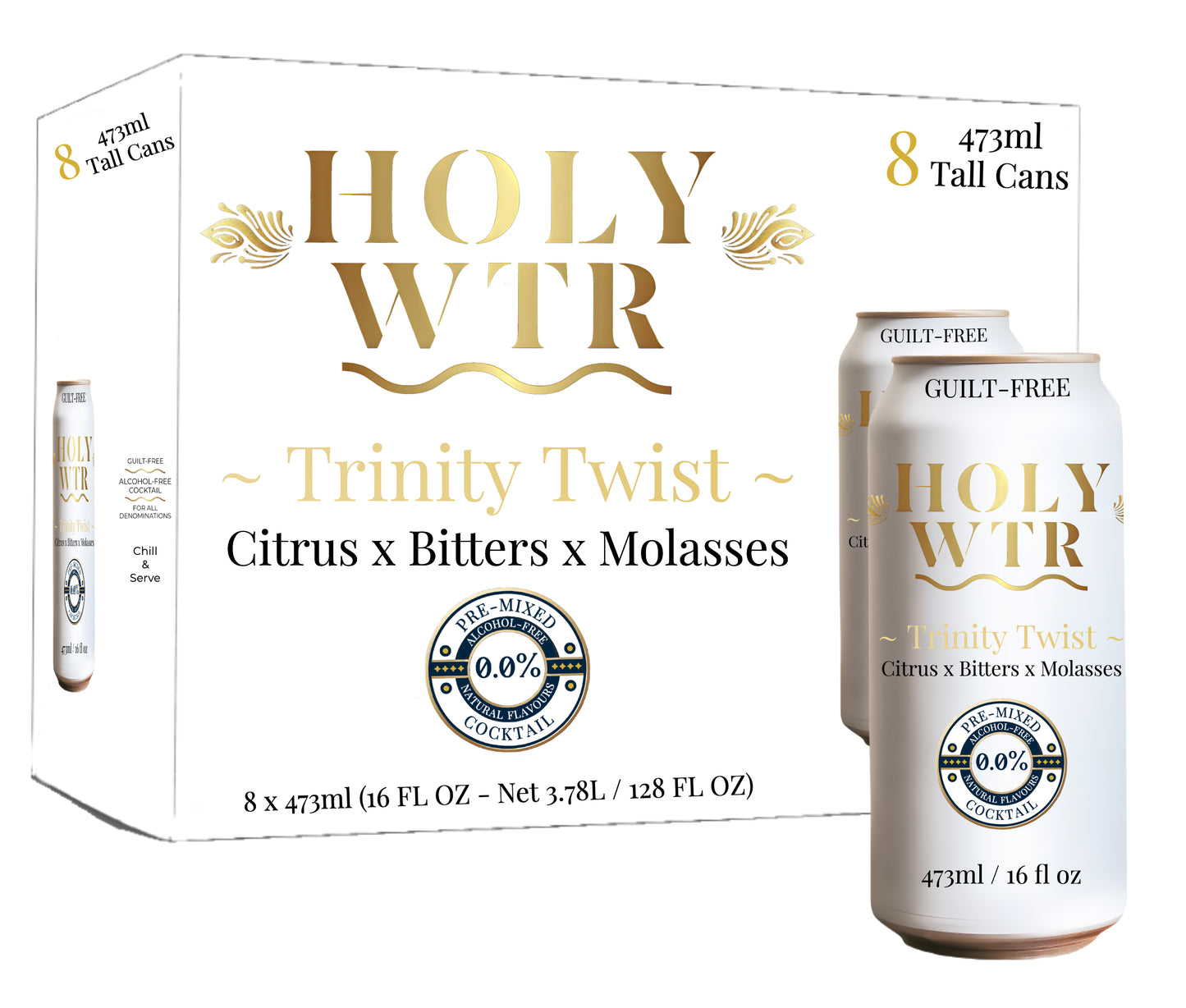 Trinity Twist Alcohol-Free Cocktail, 8-pack - 473ml / 16 fl. oz.