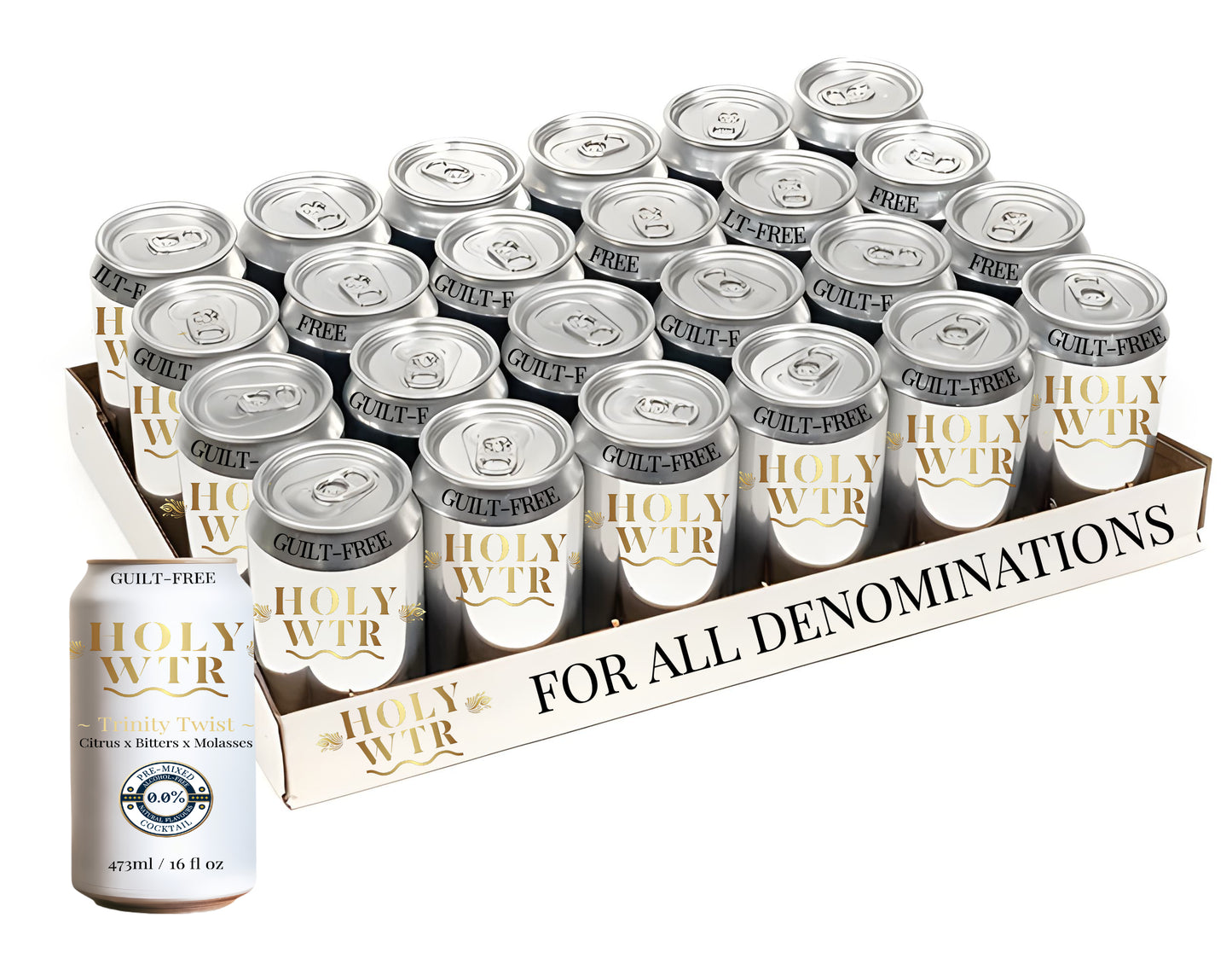 Trinity Twist Alcohol-Free Cocktail, 24-pack - 355ml / 12 fl. oz.